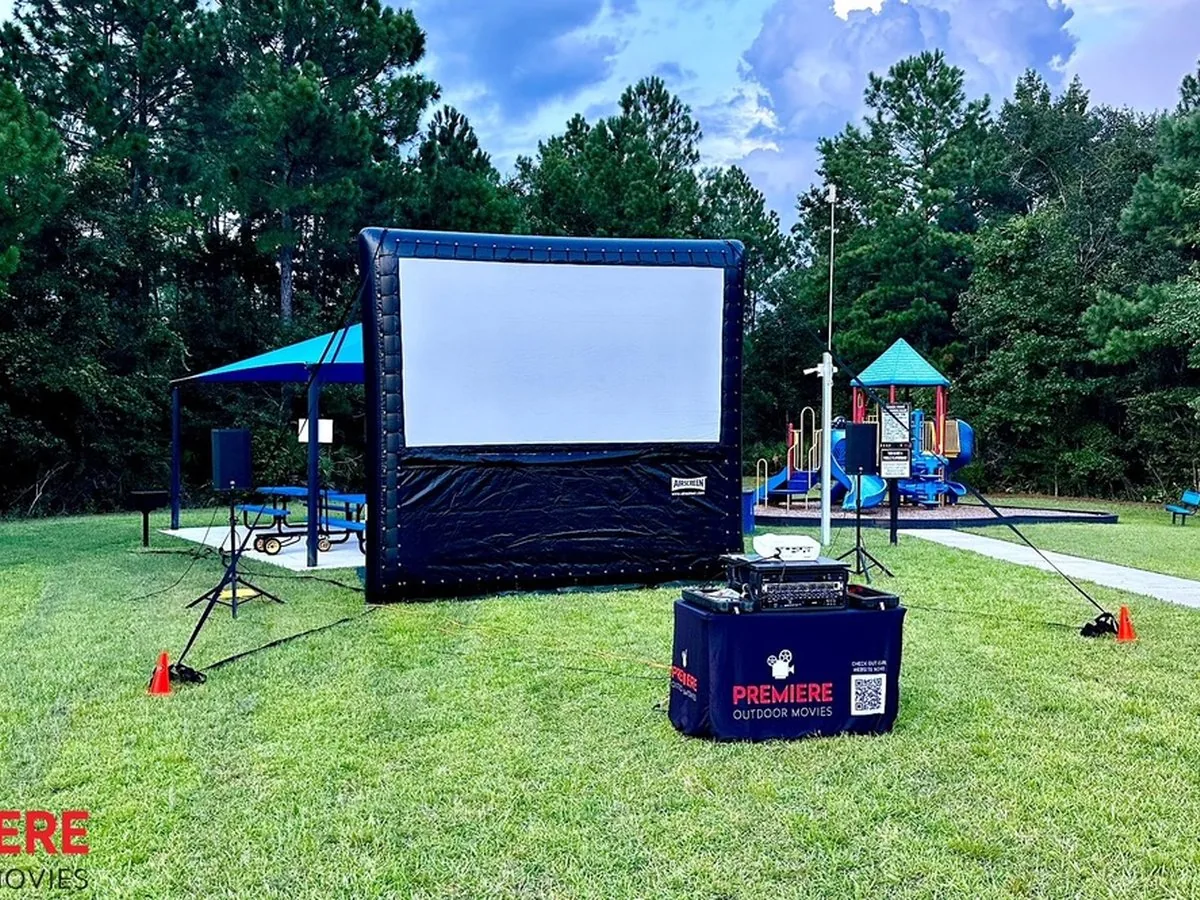 Outdoor movie event in Delaware