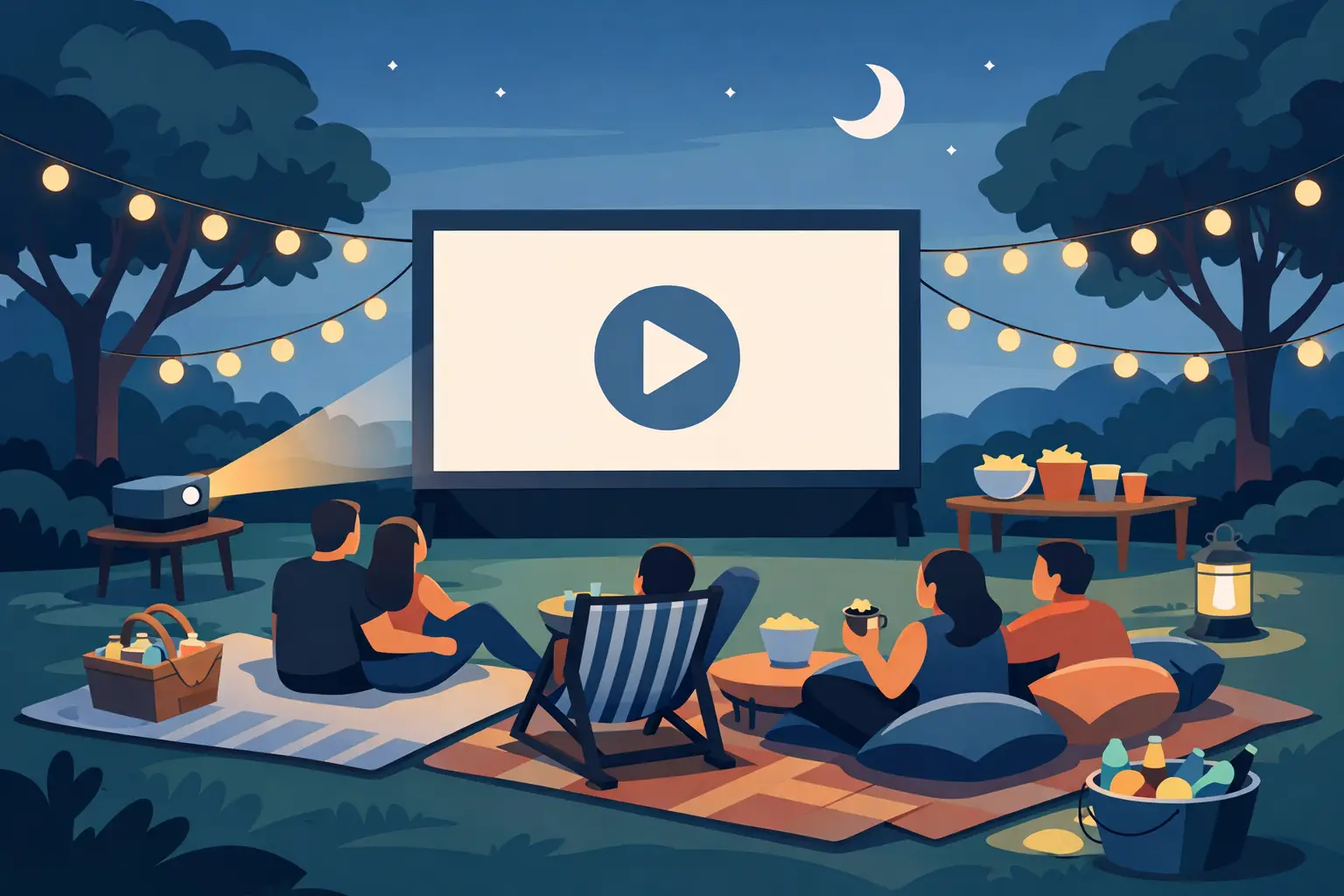 Outdoor Movie Party Ideas